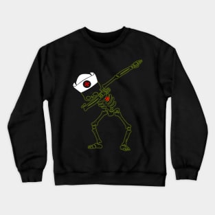 Dabbing skeleton Nurse Halloween Crewneck Sweatshirt